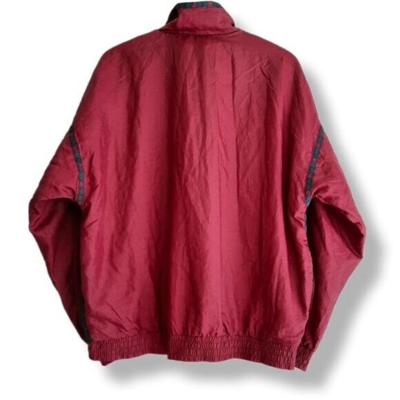 Vintage WEEKEND EDITION Windbreaker Jacket Patchwork Dolman Sleeve Sz L - Picture 6 of 14